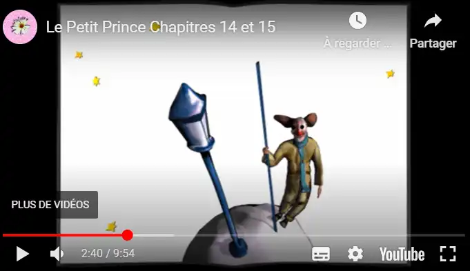 Le Petit Prince Chapitres 14 et 15