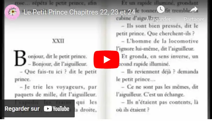 Le Petit Prince Chapitres 22, 23 et 24