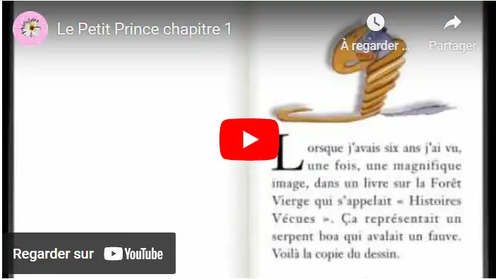 Le Petit Prince chapitre 1