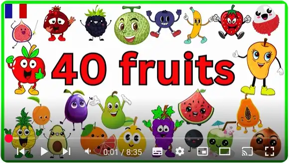 Les noms des fruits