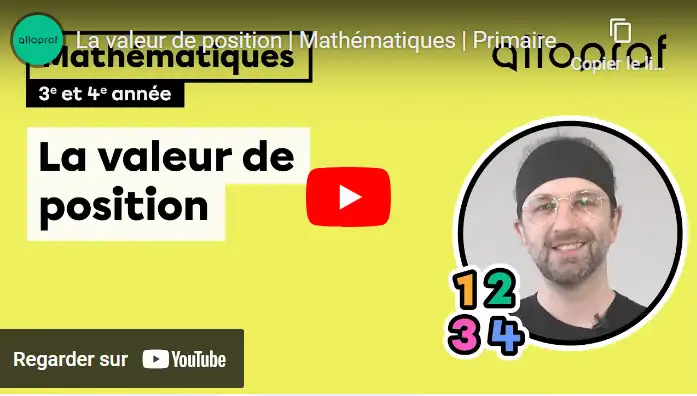 La valeur de position