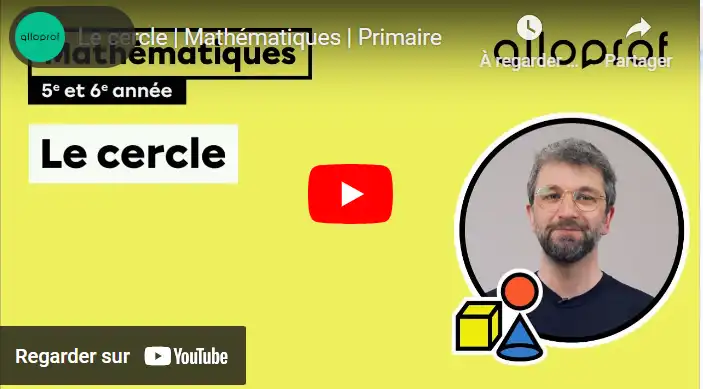 Le cercle | Mathématiques | Primaire