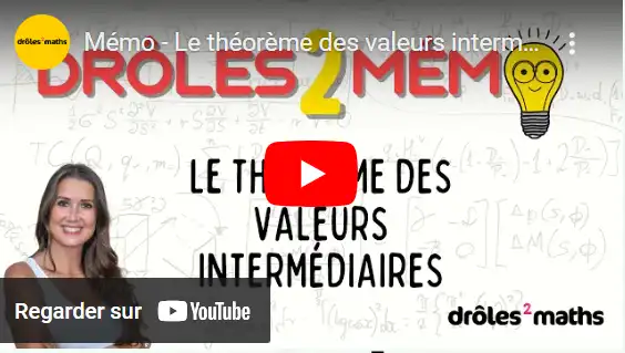 Mémo - Le théorème des valeurs intermédiaires