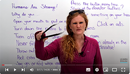 English Vocabulary & Phrasal Verbs for strange things we do