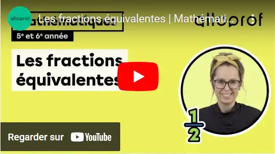 Les fractions équivalentes