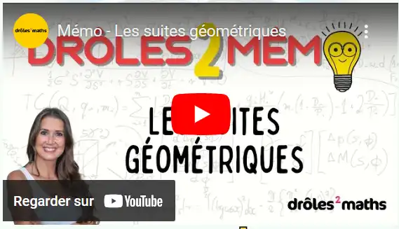 Mémo - Les suites géométriques