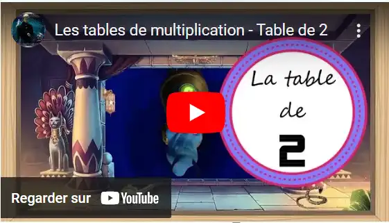 Les tables de multiplication - Table de 2