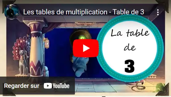 Les tables de multiplication - Table de 3