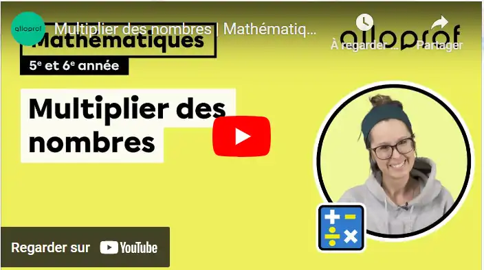 Multiplier des nombres