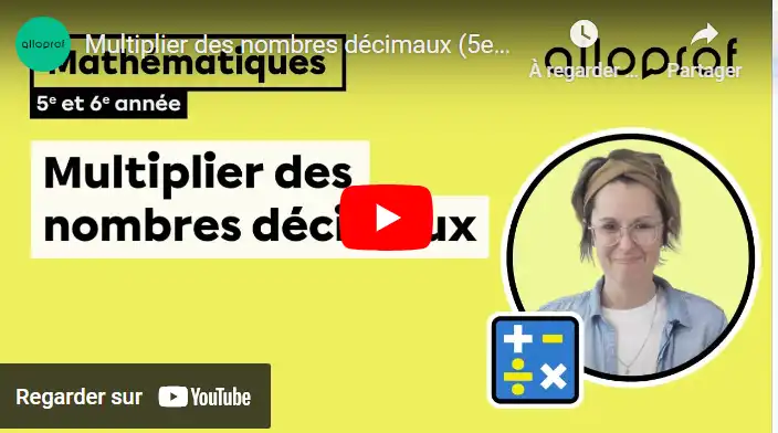 Multiplier des nombres décimaux